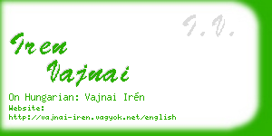 iren vajnai business card