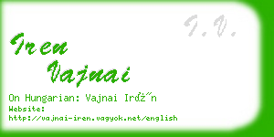 iren vajnai business card